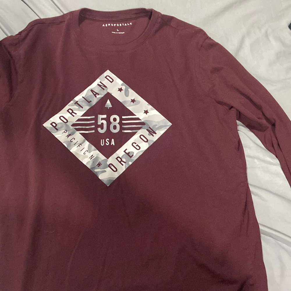 Aeropostale L long sleeve shirt maroon